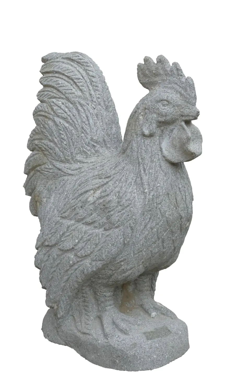  Product image 1 of the product “Rooster, 50cm height and made of Riverstone ”